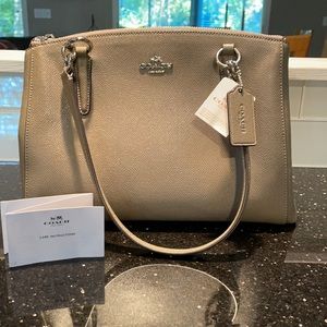 Coach Handbag Gray with Shoulder Strap